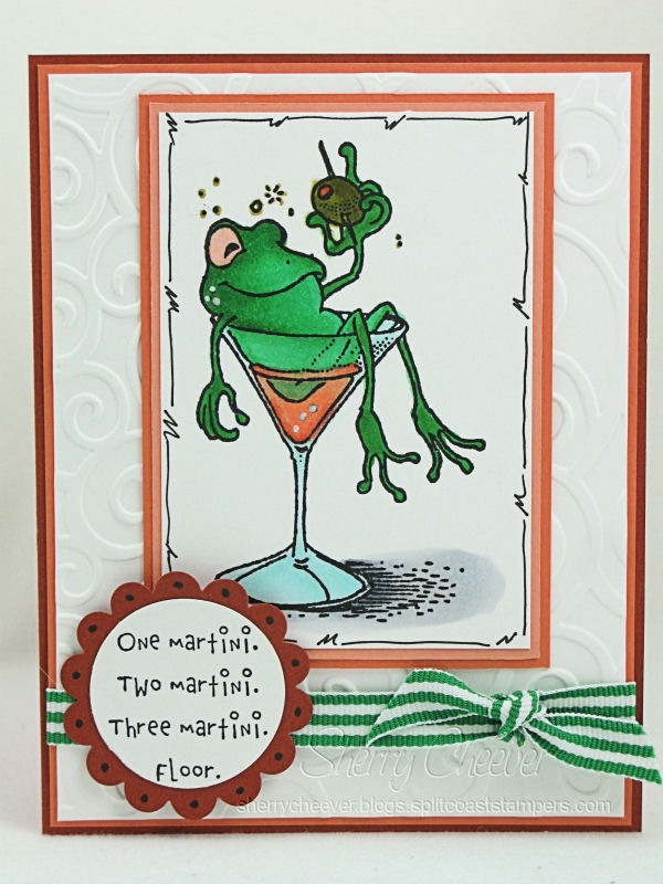 Green Martini Frog